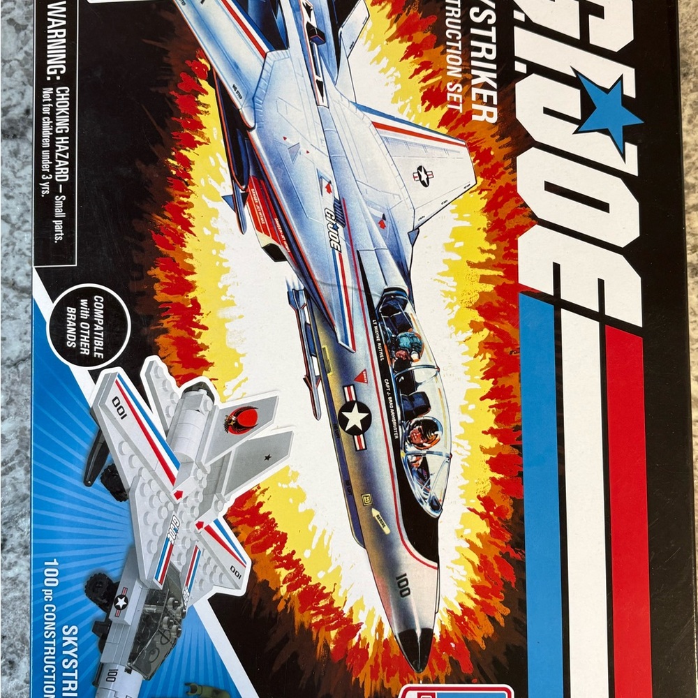 GI Joe. Skystriker Construction Set - Blue, Red, White.